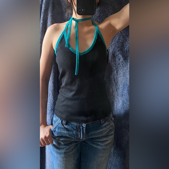 Vintage Tops - HALTER TOP[size S] {vintage}